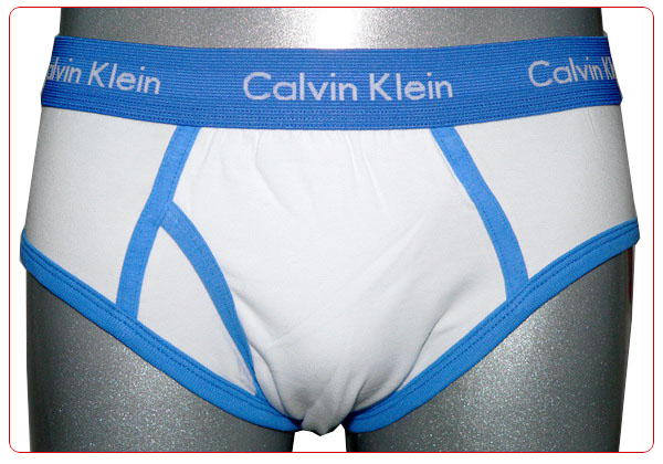 Slips Calvin Klein Hombre 365 Azul Blanco